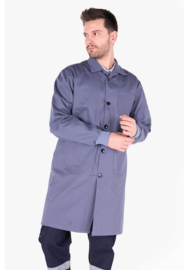 Pamuk İş Önlüğü Gri