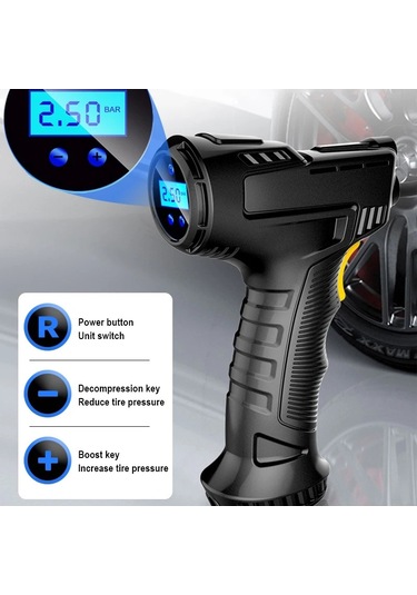 Kablolu İşaretçi Modeli 120w Araba Hava Kompresör & Hava Pompası Kompresörü Lastik Şişirme Ekipmanları