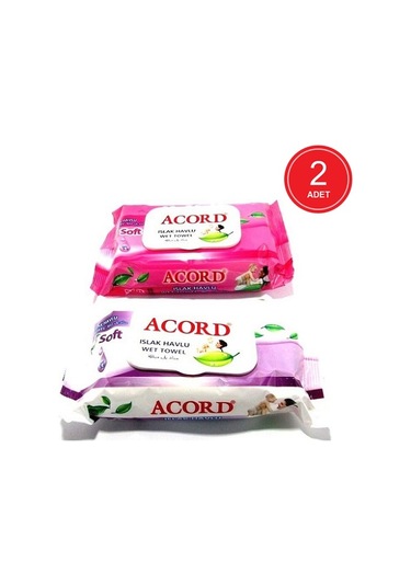 Acord Soft Islak Havlu 2 X 64'Lü