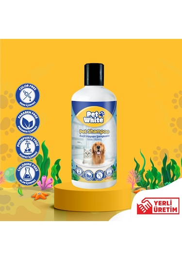 Pet White Kedi Köpek Evcil Hayvan Şampuanı Okyanus Kokulu 500 ML