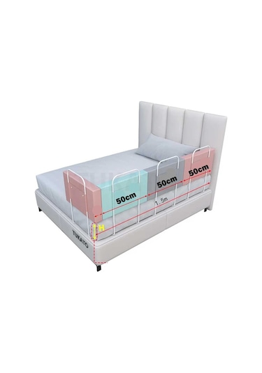 200 Cm Serenty Plus Yatak Bariyeri Bebek Ve Çocuk Korkuluğu Gri