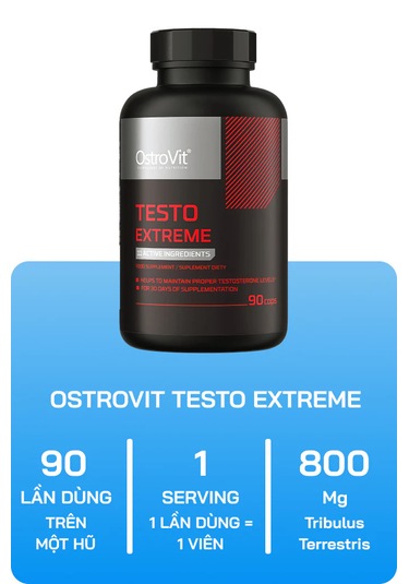 Ostrovit Testo Booster Extreme 90 Caps Aromasız