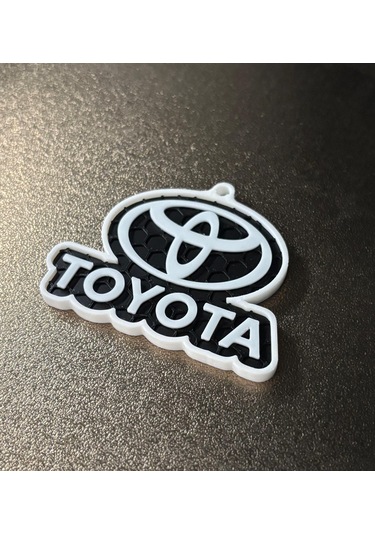 Markanıza Özel Petek Desenli Toyota Yazılı 3d Anahtarlık