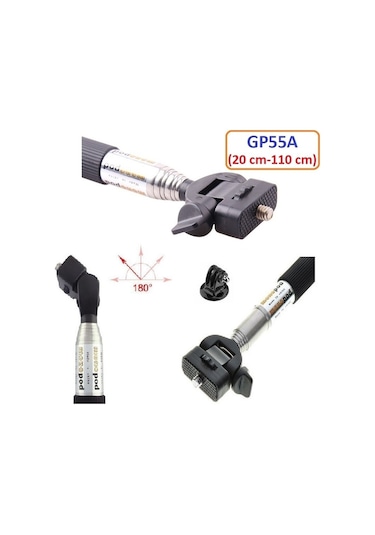 Eken H9r Sjcam Sj5000 Xiaomi Yı 110 Cm Monopod+gp03 Tripod Gp55a
