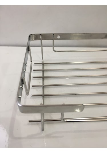 Mabello Banyo Duş Rafı 225x15 Tekli Kare Süngerlik Krom Çok Renkli