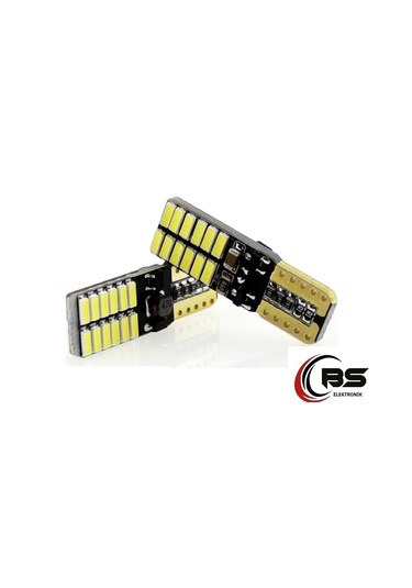 T10 Dipsiz Beyaz Led Ampul 24 Led Smd   Canbus