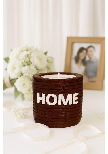 Dekoratif Kokulu Mum Home Kahverengi