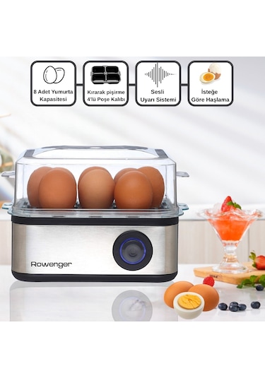 Rowenger 08-EGG 500 W 8'li Yumurta Pişirme Makinesı