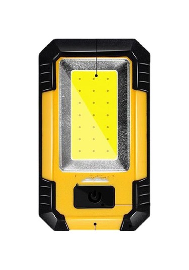 Led El Feneri Taşınabilir El Feneri Cob Mıknatıslı Çalışma Işığı Sarı Ve Siyah Sarı - Siyah