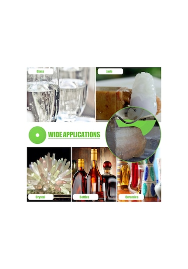 Wezone 100mm Elmas Kesme Diski - Cam, Seramik Ve Şişeler İçin Uçak, 100 Tipi Açı Taşlama Uyumlu Zımpara Ve Kesim Aracı