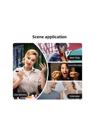 Springsun "2.4g Kablosuz Mikrofon Seti - Akıllı Telefonlar İçin Manyetik Klipsli, Gürültü Önleyici, Şarj Kutusu Dahil"