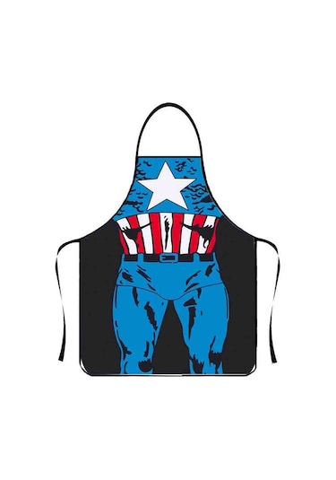 Dinosaurs Ev Mutfak Ince Kumaş Süpermen Desenli Önlük07 Altın