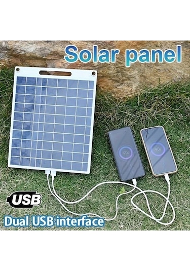 Besthome1 Dream011 10w Solürlü Usb Şarj Paneli, Taşınabilir Güneş Power Bank, Kamp Seyahat İçin Güç Kaynağı