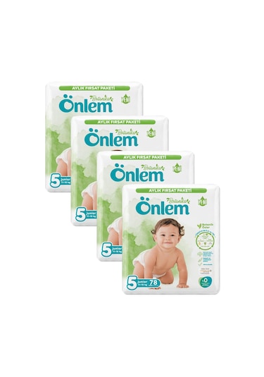 Önlem Botanika 5 Numara Junior Bebek Bezi 78 Adet X 4 Paket 4'lü