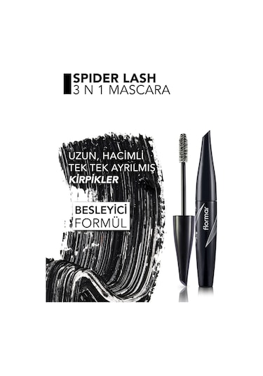 Flormar Spider Lash Üç Etkili Dolgunlaştırıcı Maskara 003 3in1
