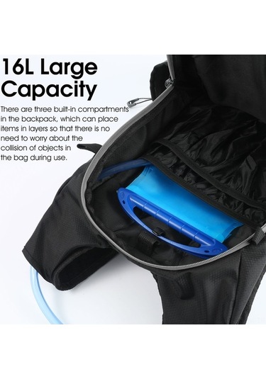 Didadodo Hafif Yağmura Dayanıklı Bisiklet Sırt Çantası - 16l Kapasiteli, Bel Kayışlı Yeşil, Küçük Boyutlu Yeşil