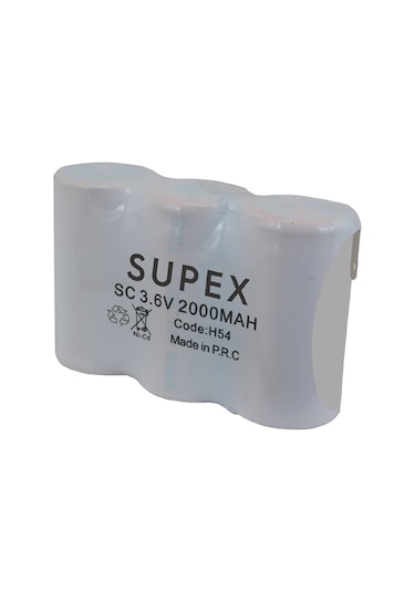 SUPEX 3LÜ YANYANA SÜPÜRGE PİLİ 3.6V 2000MA