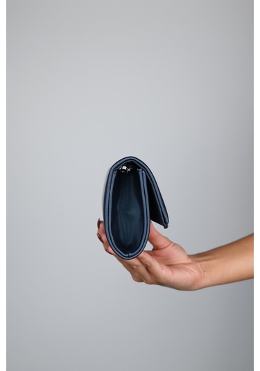 Marıa Laci Saten Platin Taşlı Kadın Abiye Çanta Çok Renkli