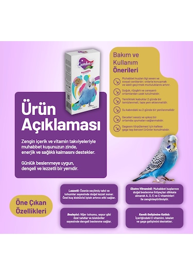 Cambaz Muhabbet Kuşu Yemi 250 G - 6 Adet 250 G