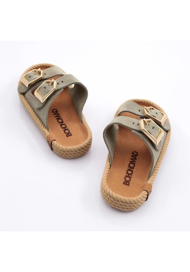 Bohonomad Sydney Kadın Tokalı Çağla Terlik Syd12-00065 Yeşil