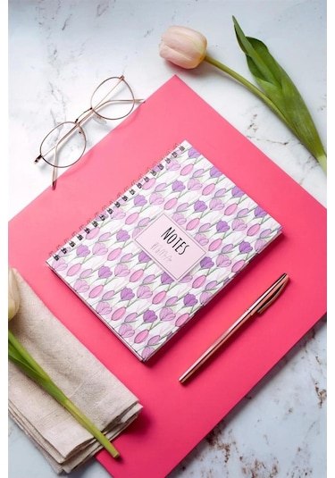 My Mia Art Tulip-midi 14x20 Çizgili Defter Çok Renkli