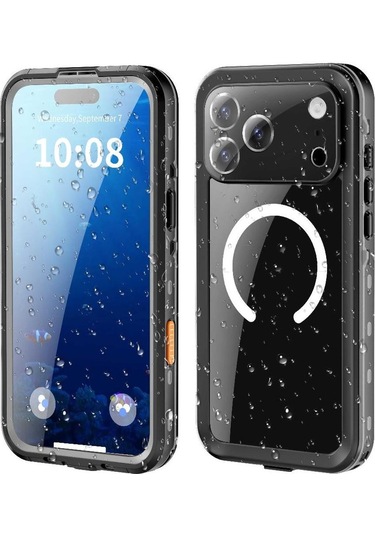 İphone Uyumlu 17 Pro Max İçin Su Geçirmez Kılıf Magnetik Kılıf Ekran Koruyucu İçinde Ip68 Su Geçirmez Tam 12ft Askeri Darbeye Dayanıklı