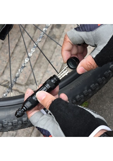 Samdoo Tubeless Bisiklet Lastik Tamir Seti - Lastik Çıkarmadan Hızlı Tamir, Alüminyum Kutu, Hafif Ve Kompakt - Siyah Çok Renkli