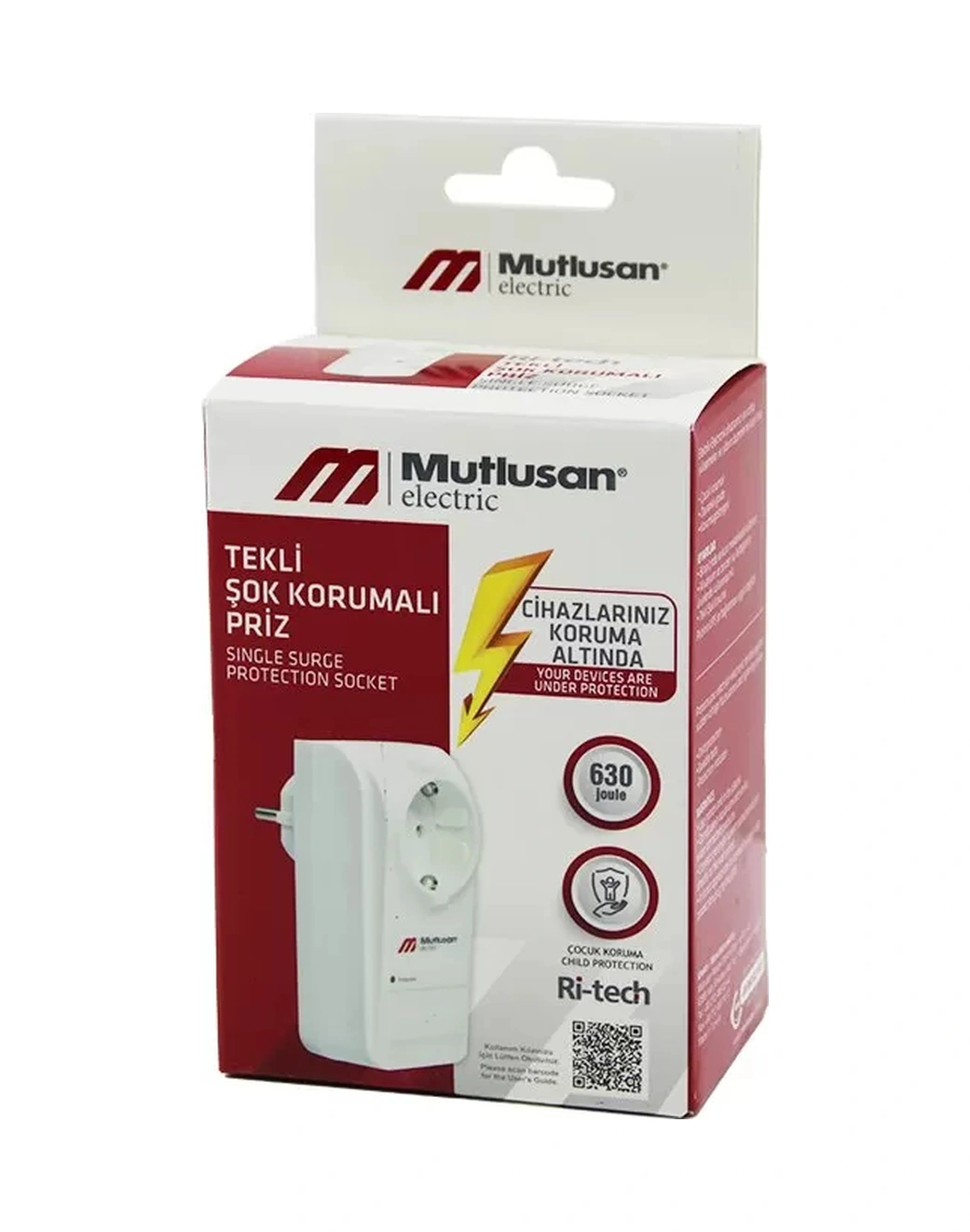 Tekli Şok Korumalı Priz Golyat Ri-tech-001 0.7 M