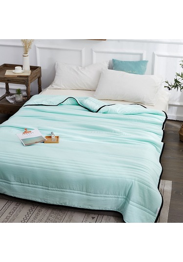 Jian Fan Yaz Serin Yorgan Ev Krima Yorgan Düz Yaz Yorgan Gri Büyük Büyük Gümüş