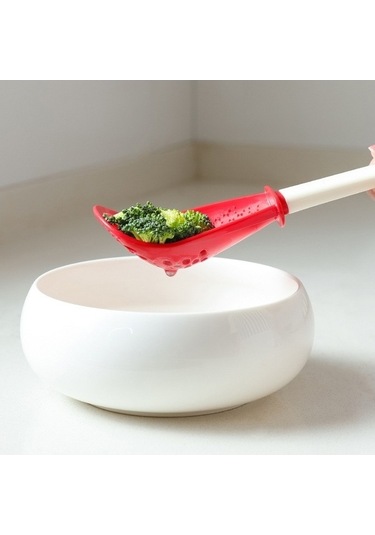 Fastbuy 3'lü Set Paslanmaz Mutfak Aksesuarları - Kırmızı Saplı Spatula Ve Çırpma Telı Kırmızı