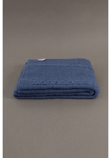 Trenza İndigo Çift Kişilik Battaniye 200x220 15040 Indigo