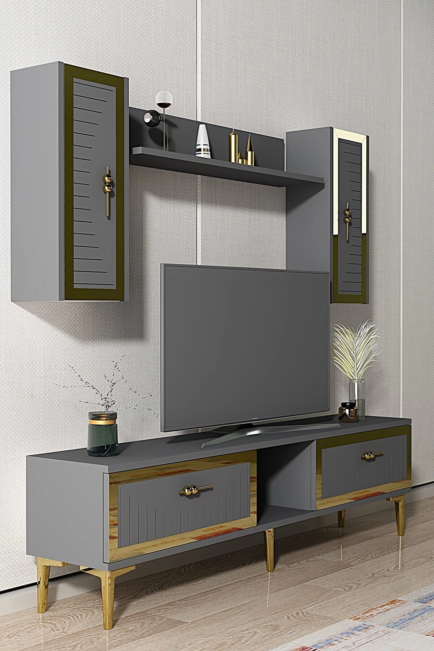 Tvr1501ag - Tuna150 Tv Ünitesi Antrasit Gold 150cm Antrasit Gold