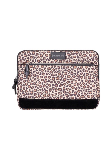 Earthy Leopard 13 İnç Laptop / Macbook Uyumlu Kılıf Kahverengi - Sarı