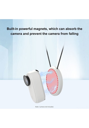 Padalink Insta360 Go 3 Uyumlu Pu889w Hareket Kamera Manyetik Boyun Asma Ayağı - İlk Kişi Görüşü Gösterim İçin Önlük Tutucu