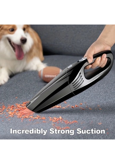 Fochsia Black Şarj Edilebilir Kablosuz El Süpürgesi Güçlü Emiş Ev Ofis Araç İçin Hepa Filtre