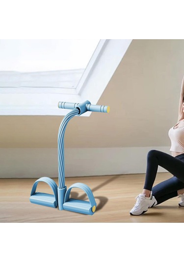 Suntek Omuz Kol Bel Için Pedal Direnç Bandı Çok İşlevli Mavi
