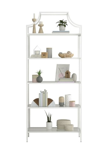 Timur Beyaz Modern Kitaplık