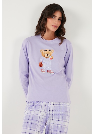Lela Bayan Pijama Takımı 65723314 Lila LILA