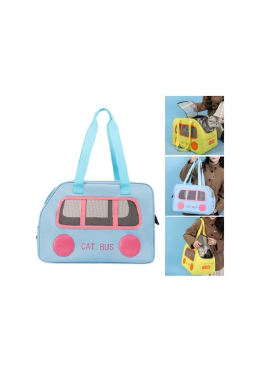 Suntek Kedi Taşıma Çantası Çok İşlevli Yavru Köpek Mavi