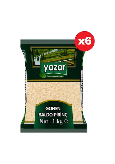 Yazar Gönen Baldo Pirinç 6 x 1 KG