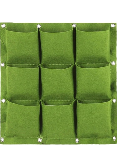 Ulzyvf Duvara Monte Bitki Yetiştirme Torbası - Reedark Pratik Ev Bahçe Dekorasyonu Çantası