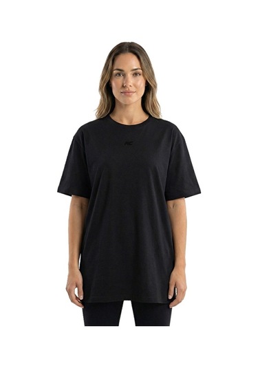 Musclecloth Training Kadın Oversize T-shirt Siyah