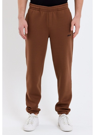 JAHR MARC Kahverengi Oversize Erkek Eşofman Altı Kahverengi