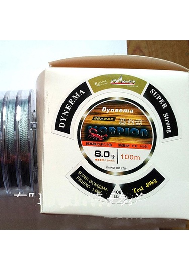 100 M Naylon Olta 4 Iplikçik Örgü Olta Çok Renkli Süper Güç Örgülü Tel Balıkçılık Aksesuarları Line Number 8