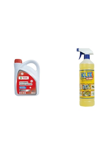 Kırmızı Antifriz + Klix Temizleyici N11.539