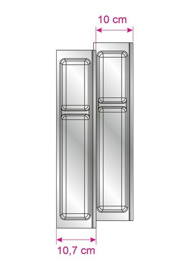 Mutfak Çekmece İçi Modüler İki Bölmeli Kaşıklık 11cmx48cm Boydan 4cm Kesilebilir Antrasit