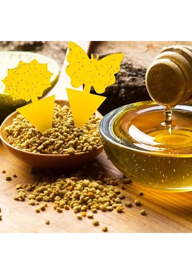 Jeehugo 24 Adet Sarı Bitki Haşere Tutucu: Sinek, Gnats, Aphid İçin Yapay Zemin Yaprakçıktı, Güneş Çiçeği, Kuş, Köpek Şeklinde Yapıştırıcı Tuzaklar