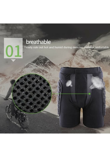 Kayak Snowboard Paten Unisex Koruyucu Kalça Pantolon