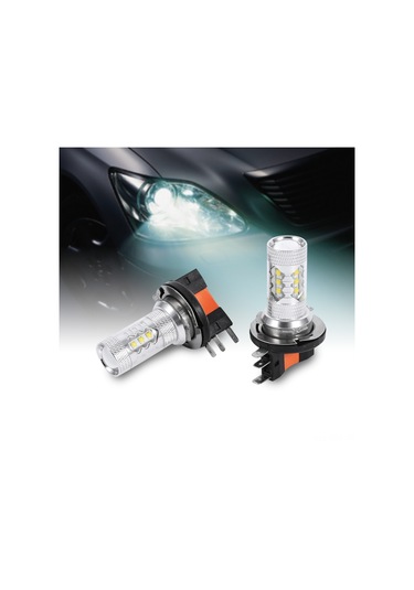 Springsun Audi Ve Bmw İçin H15 Tipi Led Far Ampülü, 80w Beyaz Işık, 60.000 Saat Ömür, Enerji Tasarruflu, 2 Adet Paket