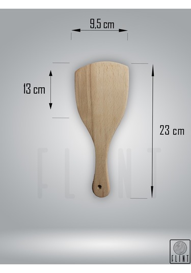 Gürgen Ağacı El Yapımı Tahta Ahşap Servis Spatula Çevirgeç 23cm